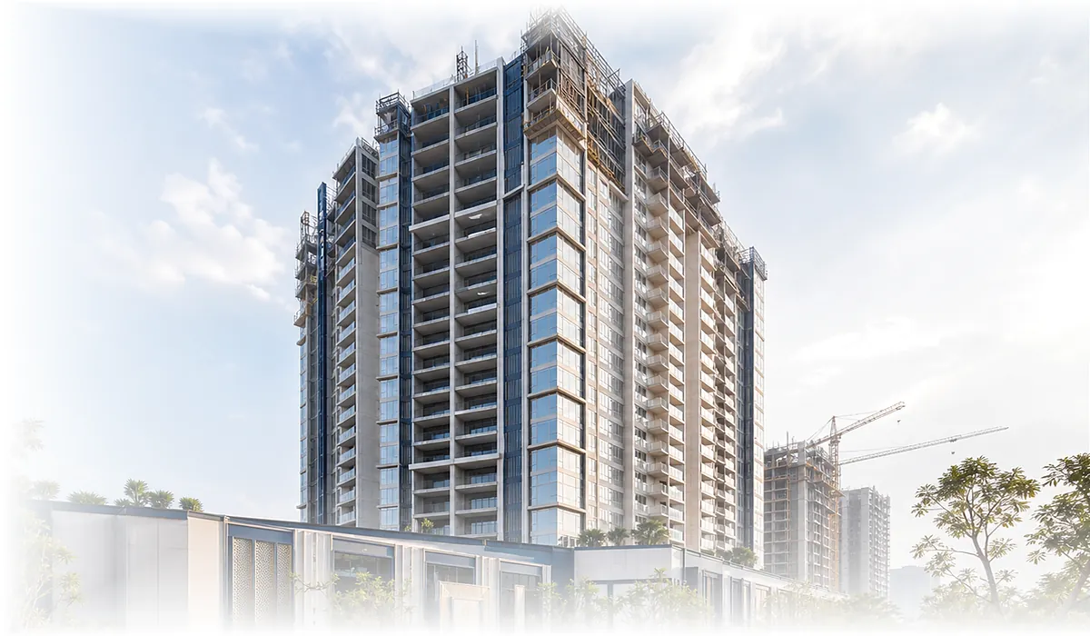 Premium under-construction residential towers with verified project presentation